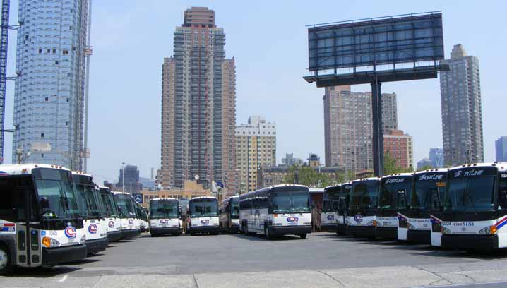 Coach USA New York MCI parking lot